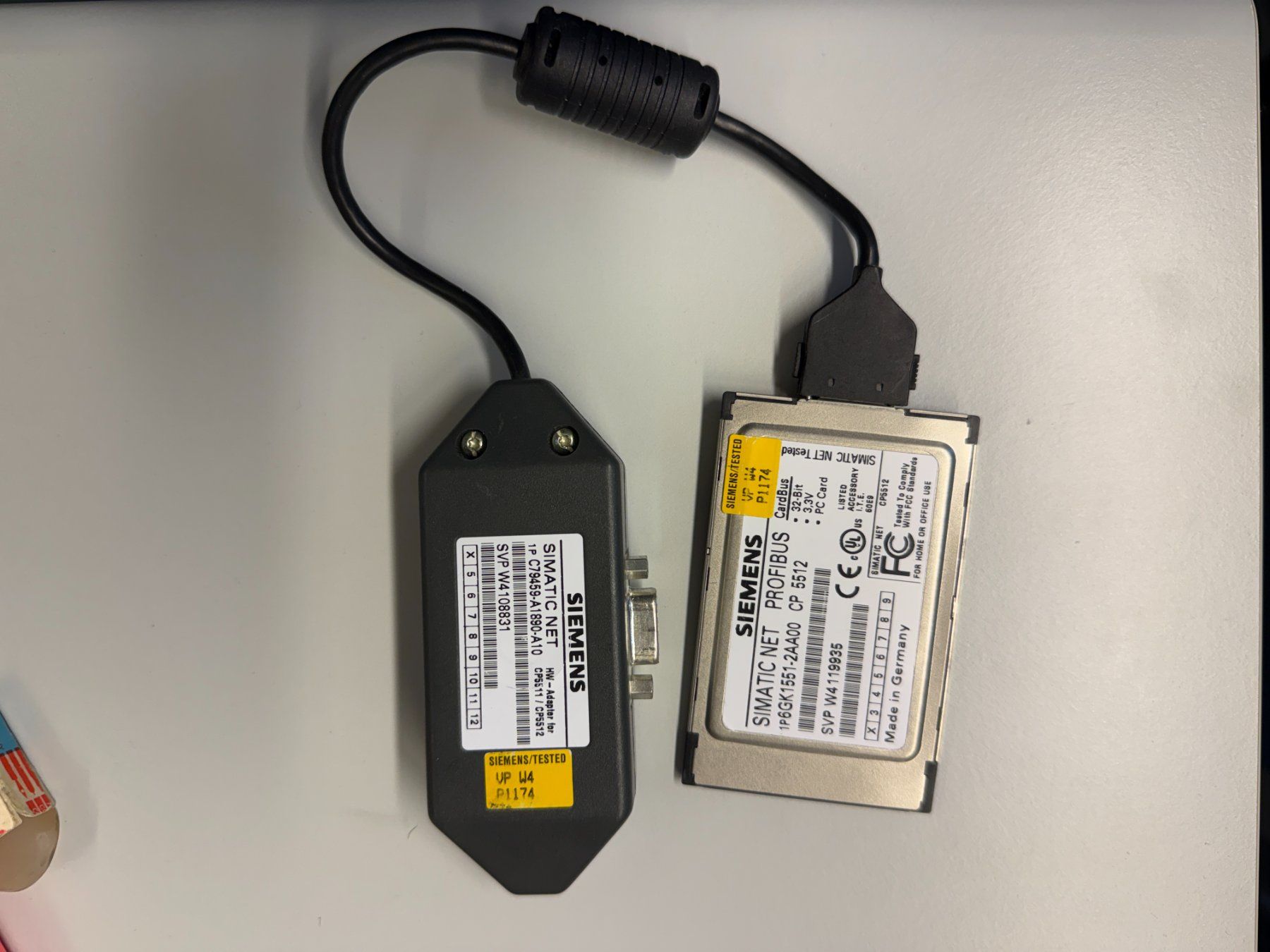 Siemens Elektronikbauteile: SIEMENS SIMATIC Profibus Adapter CP5512 – Gebraucht aus Zuzwil SG von hugo167
