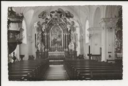 AK 1946 Wallfahrtskirche Melchtal Innenansicht