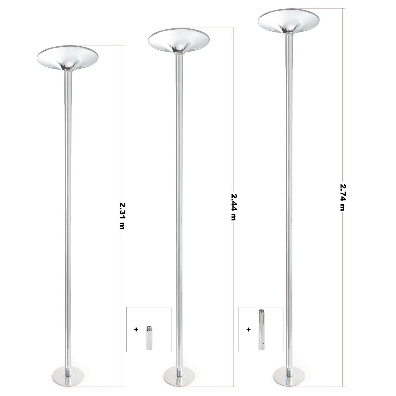 Hometrainer: LUXTRI Pole Dance Profi Tanzstange – Nuovo e nell'imballaggio originale da Bottighofen venduto da zaap 1