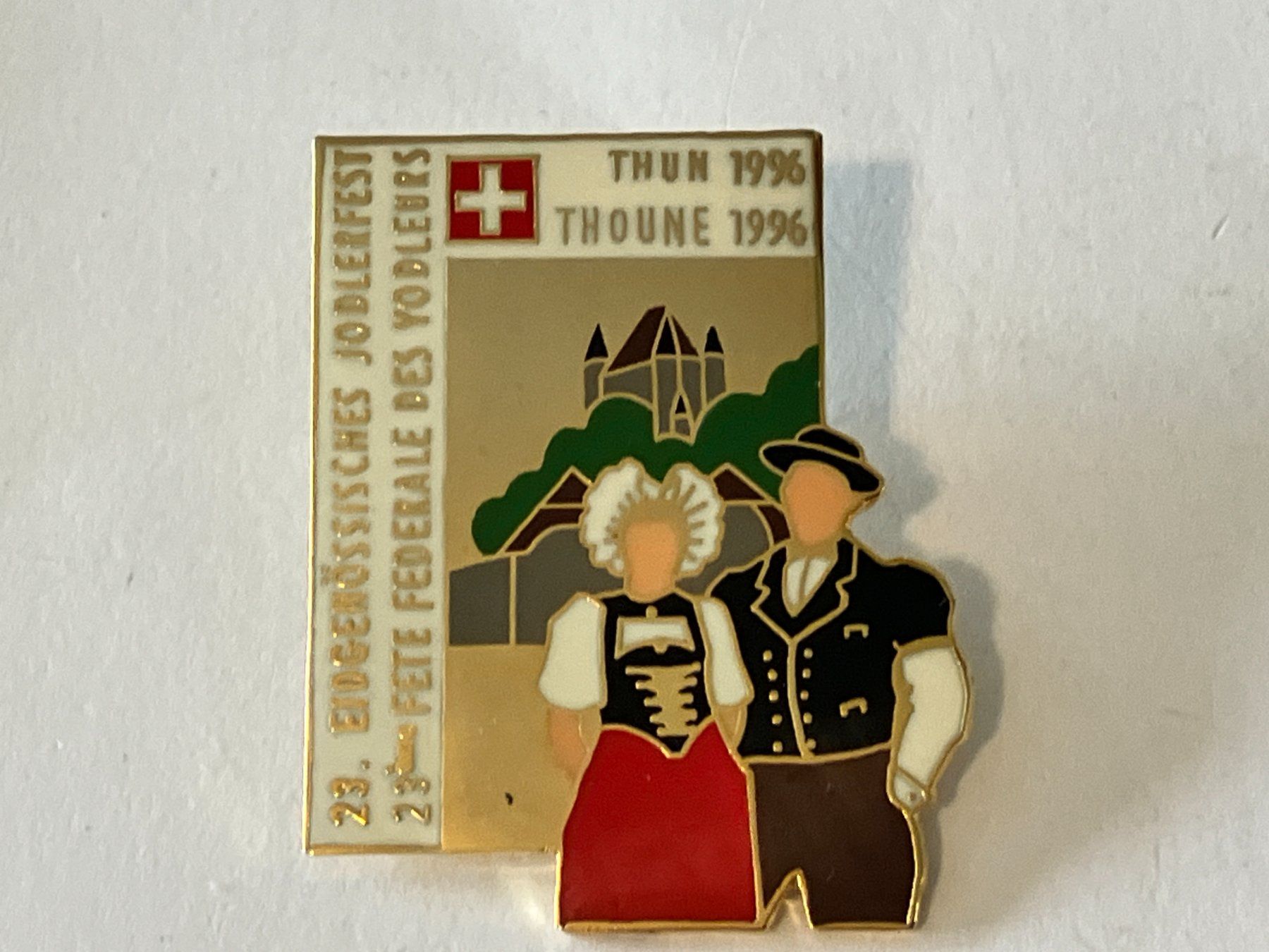 Placchette & Badge: 1 Pin Eidgenössisches Jodlerfest Thun – Usato da Basel venduto da djwwpp