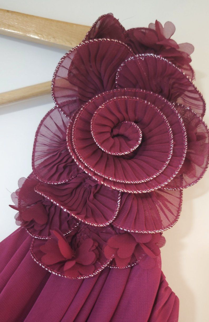 Vestiti: One Shoulder Cocktailkleid Magenta XS – Usato da Schübelbach venduto da ali_mgs8 1