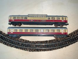2 Minitrix Wagen DB-TEE