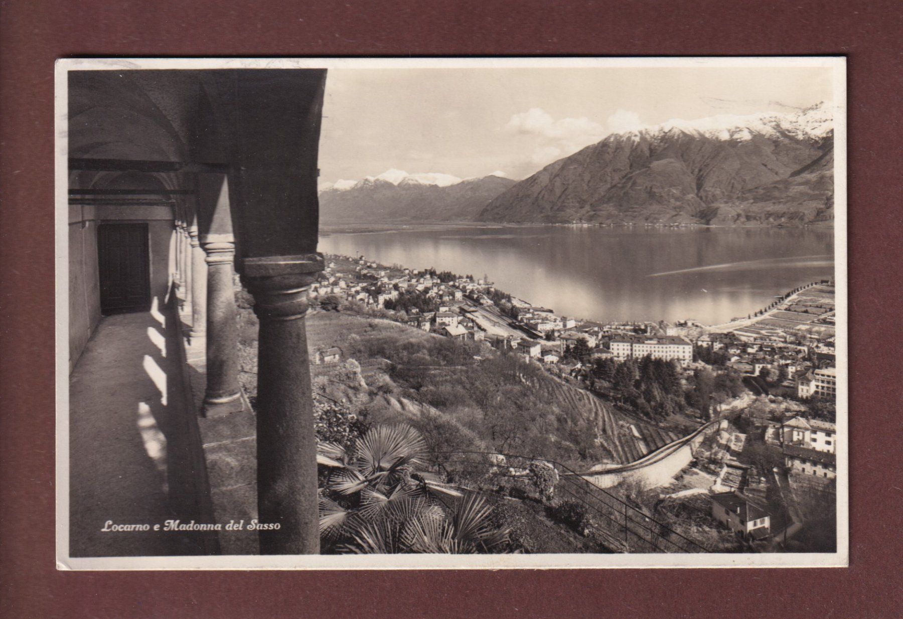 Cartoline postali: LOCARNO e Madonna del Sasso - 1933 – Usato da Pully venduto da nicecards-shop