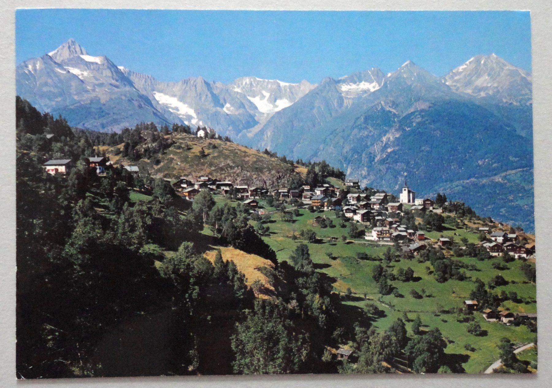 Cartoline postali: Zeneggen 1371 m, Valais – Difettoso da Fétigny venduto da Billy2miny
