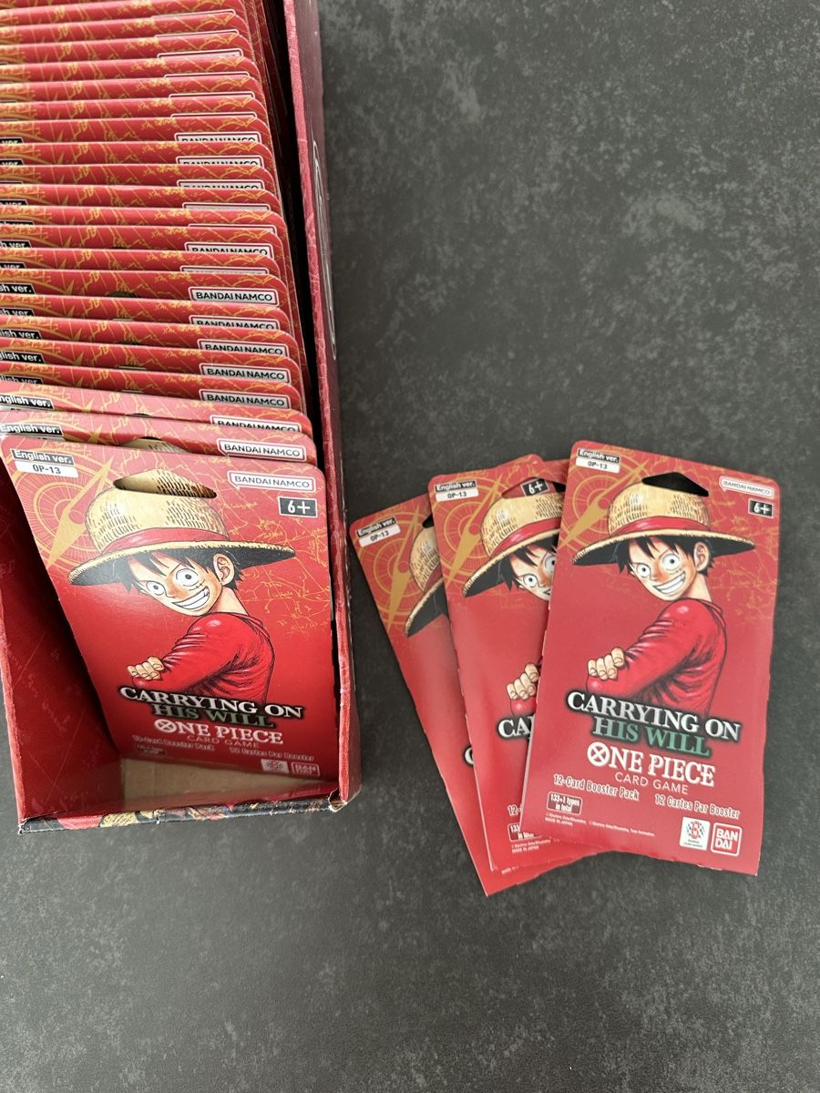 Bandai Carte collezionabili: One Piece OP13 Sleeved Booster 50x ENG – Nuovo (secondo la descrizione) da Grafenried venduto da CapyCardClub
