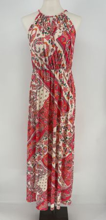 Kleid/ Maxikleid mit Blumenmuster Gr. 38 von RIU Paris
