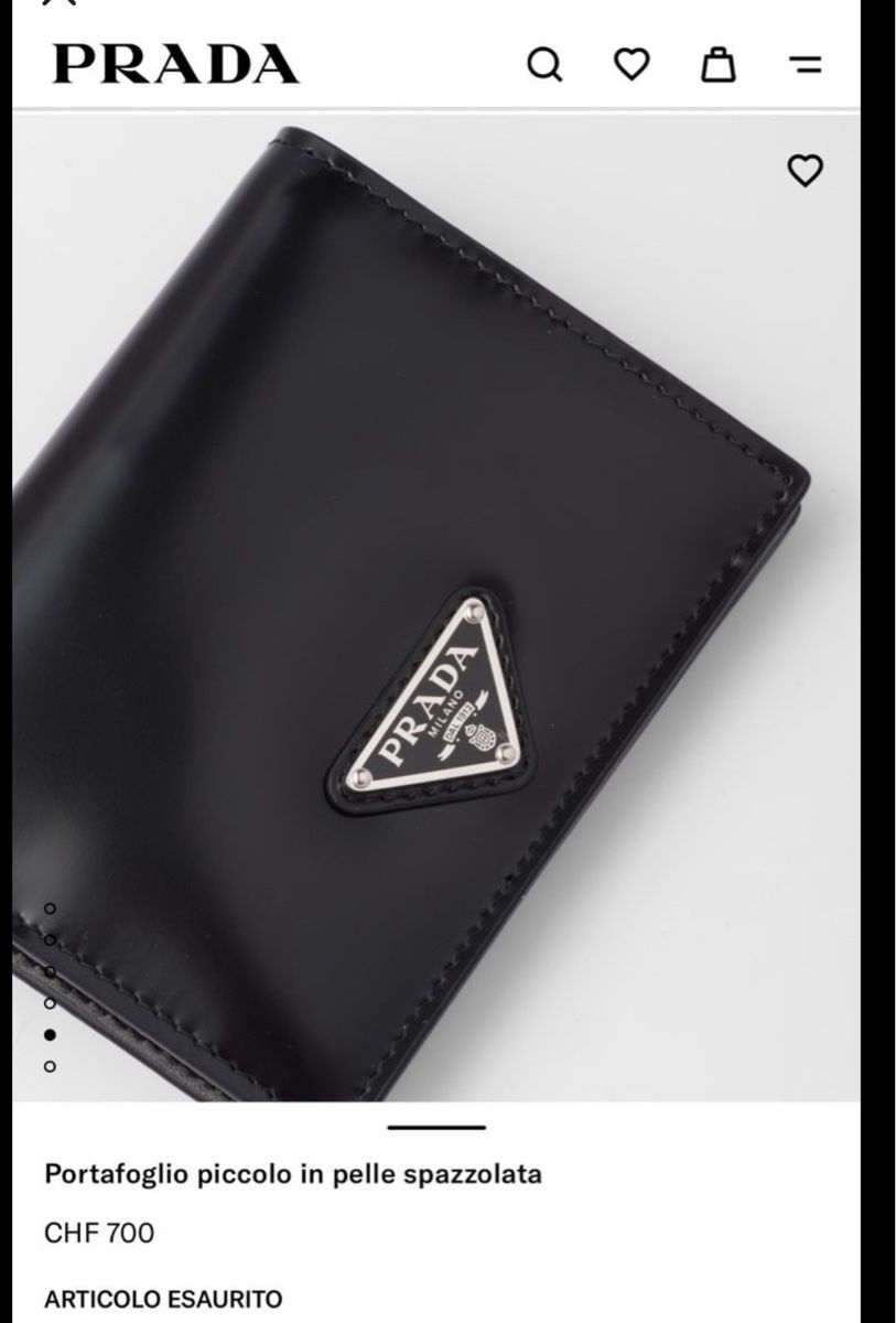 Prada Brieftaschen: PRADA Luxury Leather Wallet (NP 700.-)  – Gebraucht aus Luzern von Swiss-Garage 2