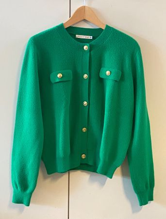PEACE N’LOVE Cardigan vert gazon M/L - NEUF