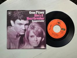 GENE PITNEY tolle She's a heartbreaker Single Funk Soul Blue