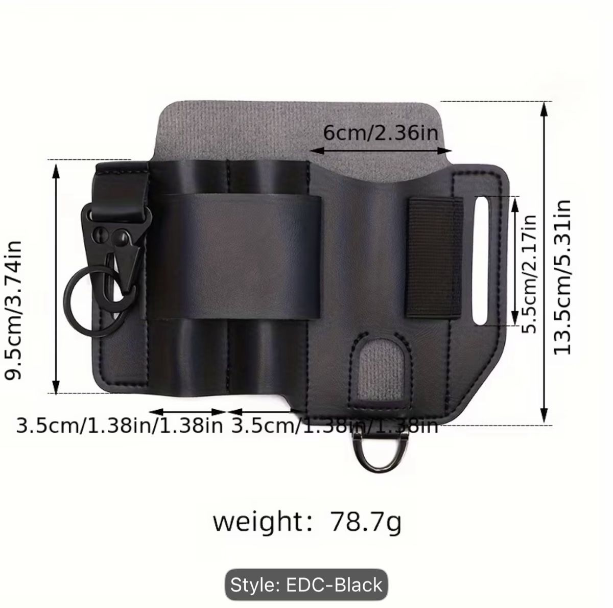 Taschen: EDC Holster Organizer Leder Schwarz Universal Neu – Neu (gemäss Beschreibung) aus Rorschach von H4ry4d 1