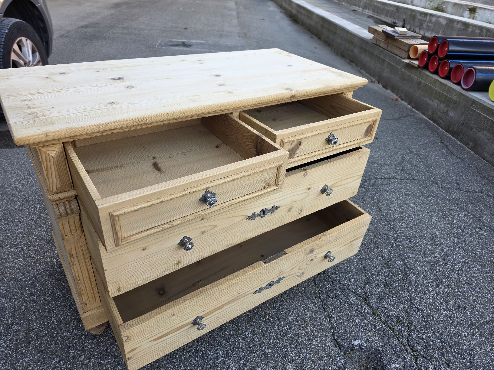 Commodes: Kommode aus Tannenholz Restauriert  – D'occasion à Wil SG par Athi 6