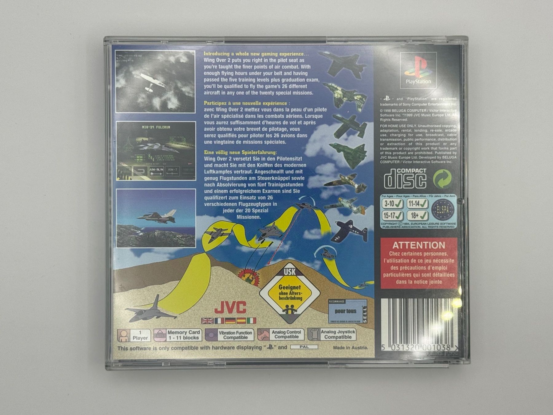 Sony Giochi: Wing Over 2 - Playstation 1 – Usato da Bettlach venduto da awi_7jcb 1