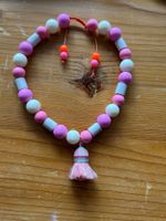 EM-Keramikkette für Hunde & Katzen mit Quaste rosa