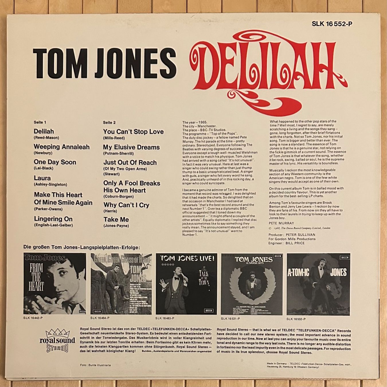 Dischi in vinile: LP - Tom Jones - Delilah – Usato da Breganzona venduto da Onairda75 1