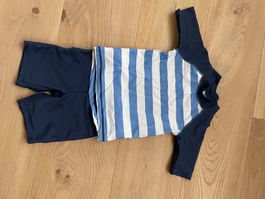 UV Bade-Set Happy Kids blau weiss Grösse 86/92 gebraucht