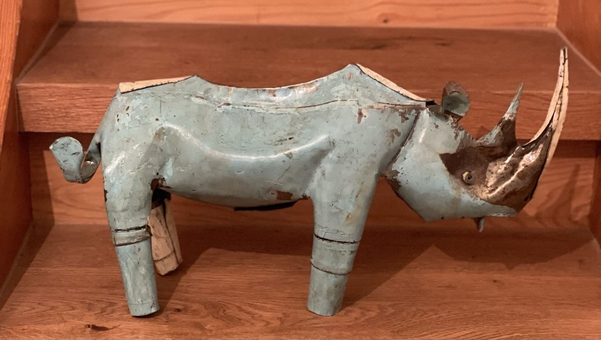 Tutte le decorazioni: Deko-Figur Nashorn aus Blech  – Usato da Schaffhausen venduto da marakesch41