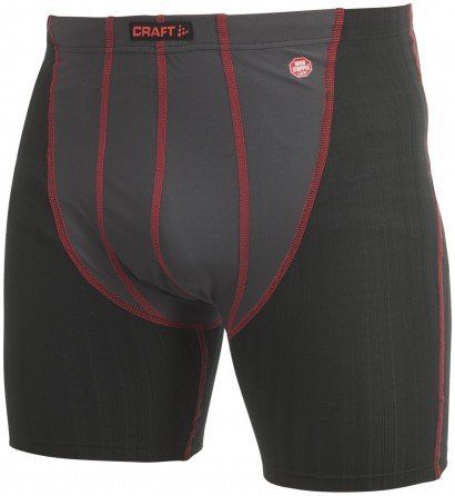 Boxer Short Extreme Windstopper Craft men black/lava Gr. L