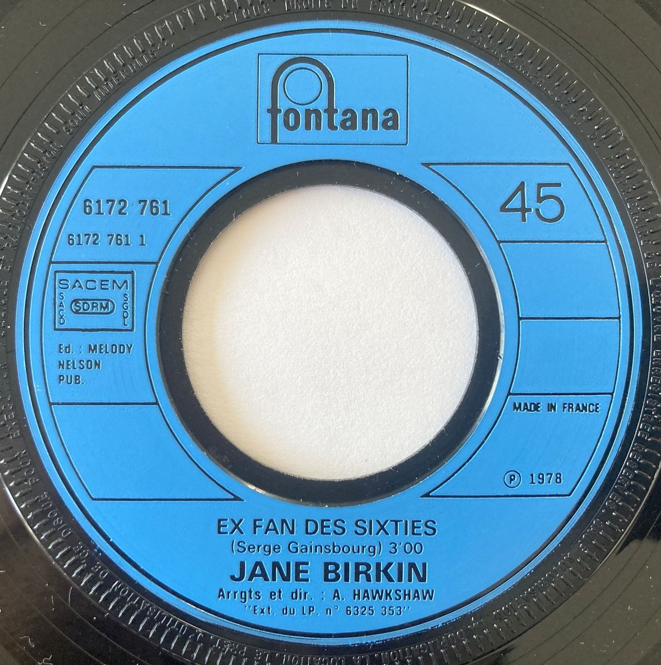Schallplatten: JANE BIRKIN - EX-FAN DES SIXTIES – Gebraucht aus Bottens von hotter-than-hell 2