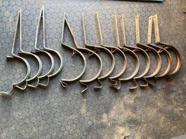 Dachrinnenhalter Kupfer 9 mal gross und 4 kleine