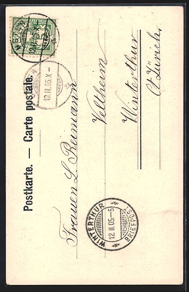 Cartes postales: AK Uster, Teilansicht im Winter, 1905 – D'occasion à Berlin par bartko-reher 1