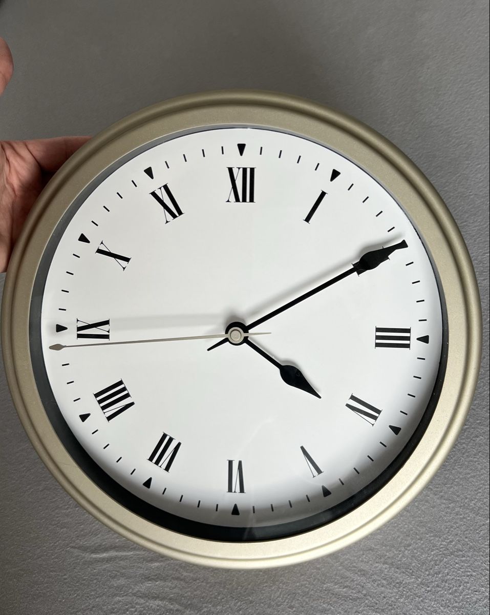 Tutte le decorazioni: Wanduhr Gold Optik, Durchmesser 29cm – Nuovo (secondo la descrizione) da Messen venduto da Nathii_47