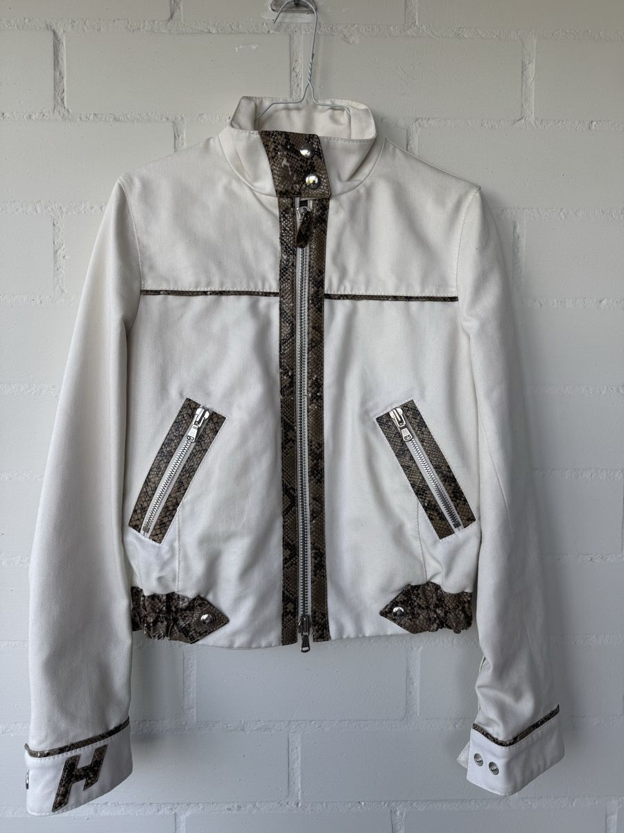 Hogan Giacche: Hogan Übergangsjacke weiss Gr. S – Usato da Brütten venduto da Rod816