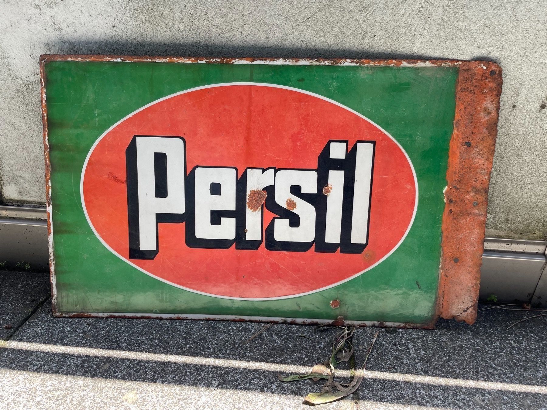 Persil Insegne: Plaque Émaillée Persil Double Face – Usato da Vallamand venduto da Bricbracbroc82 5