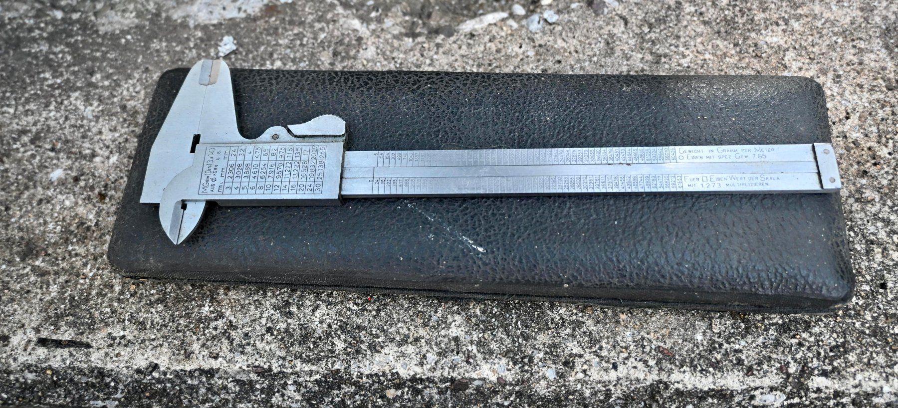 Messen: alter Rechen-Messschieber HELU mit Verpackung – Gebraucht aus Pfaffhausen von mono_rec 3