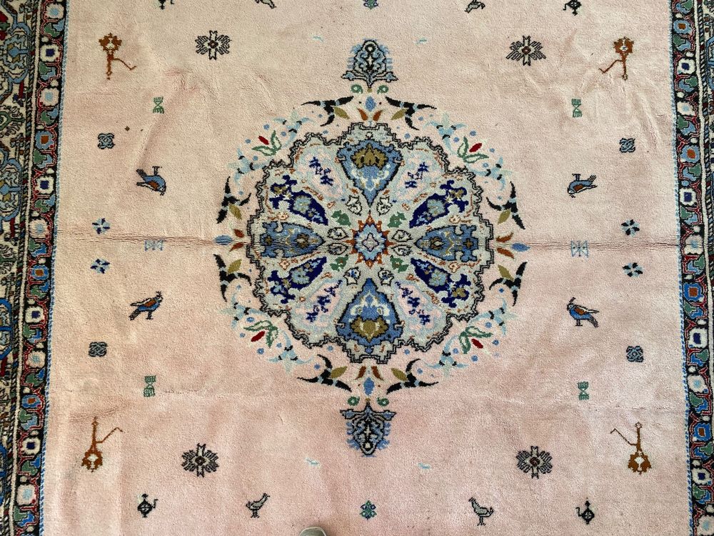 Tapis Kilim Touijer 95x165 Vert/Rouge (Tissé main, Laine, Tunisie