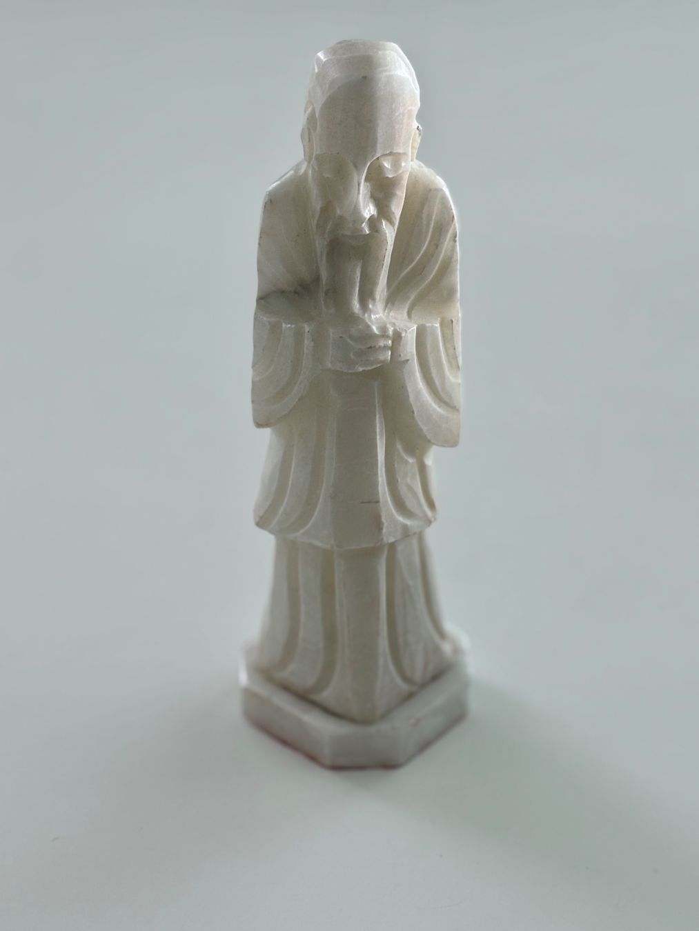 Sculture & Statue: ALABASTER, STATUE, SHOUXING, WEISS, VINTAGE – Usato da Dachsen venduto da Sven_Jasper