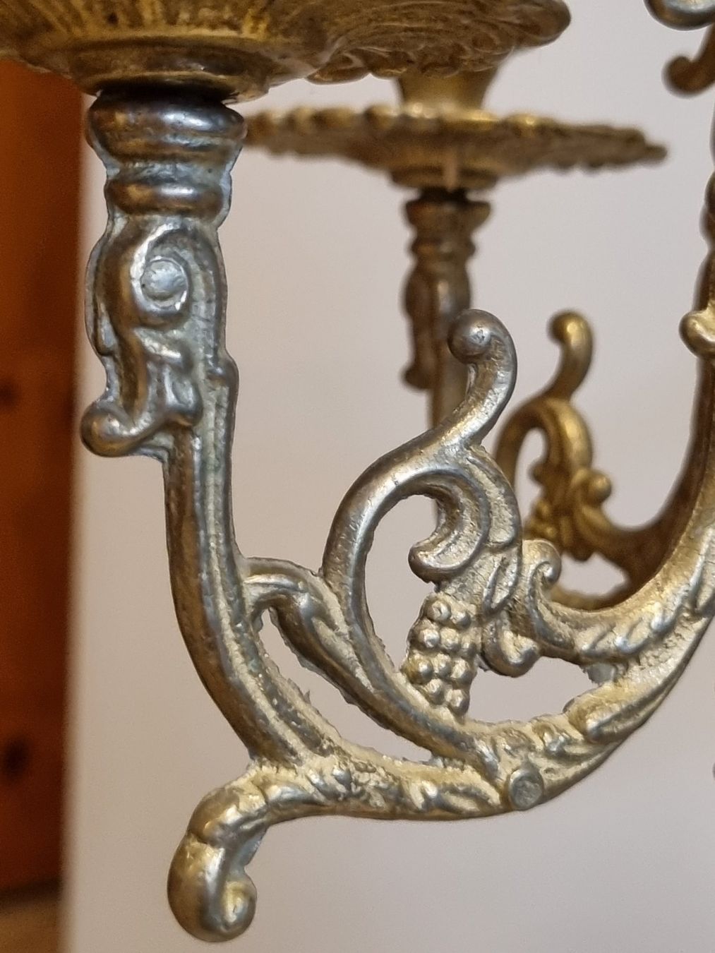 Kerzenständer: Antik Messing Kerzenständer 5-arm 40cm Barock Stil – Gebraucht aus Scharnachtal von devin03 7