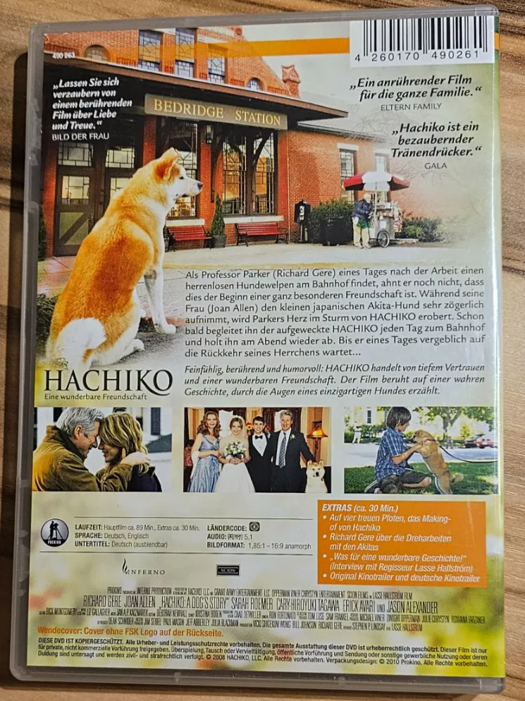 Tutti i DVDs: HACHIKO- Eine wunderbare Freundschaft/ DVD – Usato da Geuensee venduto da jes_9xyk 1