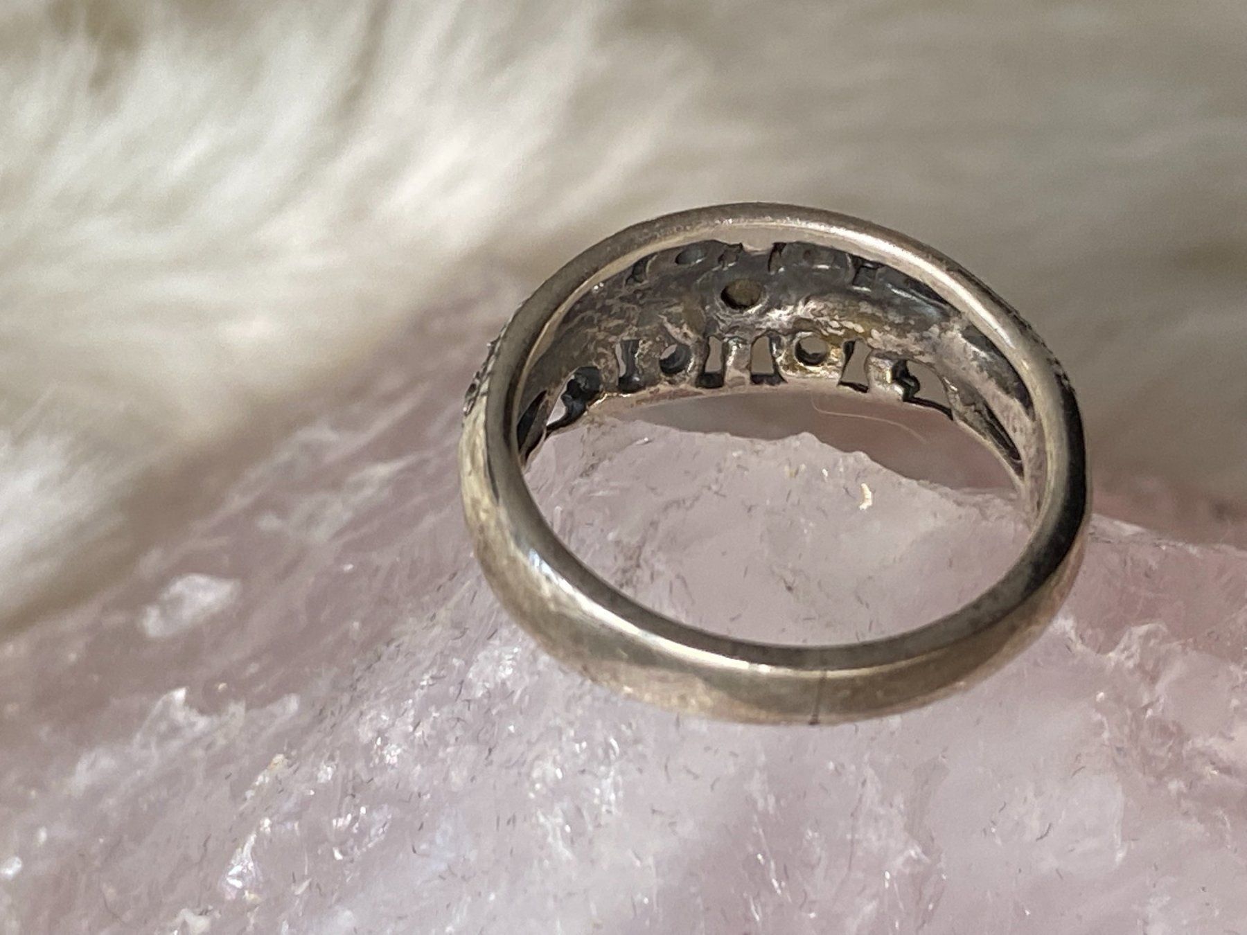 Anelli: Ring Silber 925 mit lila Stein – Usato da Istighofen venduto da Ringparadies 2