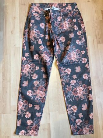 Lascana Damen Hose/Jeans, Gr. 40, Floral Print
