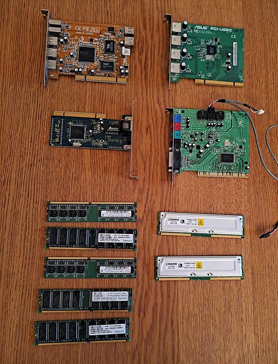 Composants électroniques: diverse PC Komponenten (PCI Card, Ram) – D'occasion à Zürich par leachim321