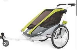 Thule Chariot Cougar 1, grün, Fahrradanhänger