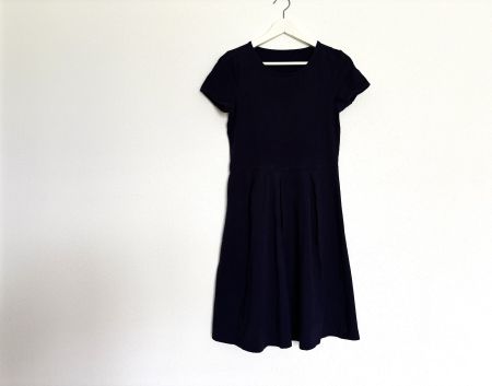 Basic A-Linien-Kleid aus Baumwolle klassisches Kleid Gr. M