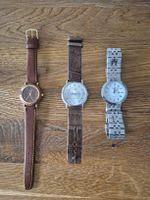 3 Armbanduhren Ascot und Artime