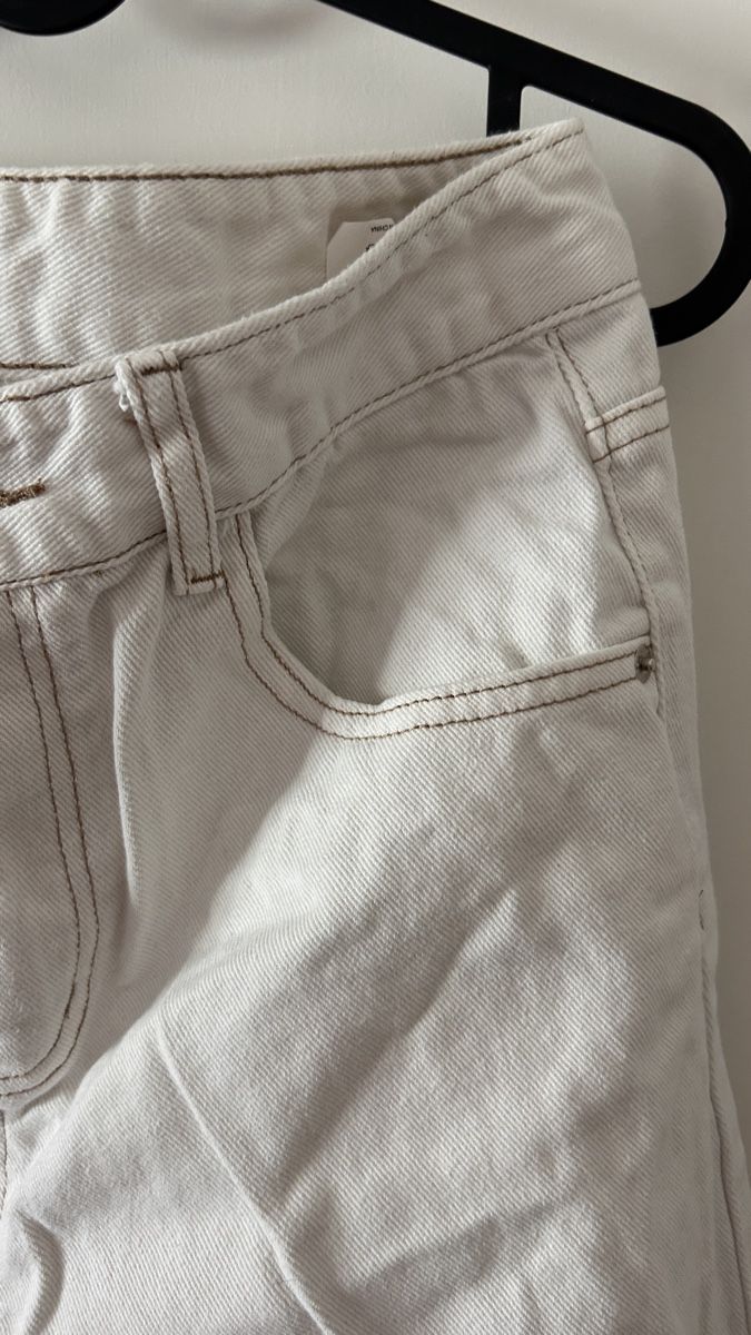Jeans: Light Beige Denim Jeans - Size L - Perfect for Spring/Summer – Usato da Genève venduto da Noemie.wrmsi 3