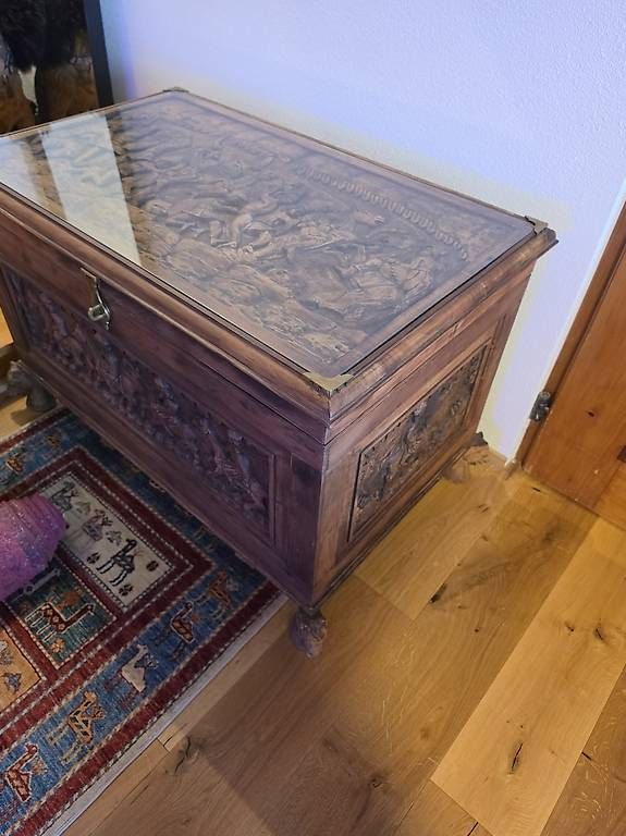 Truhen: Holz Truhe Pferde – Gebraucht aus Speicher von cra_2t7m 2