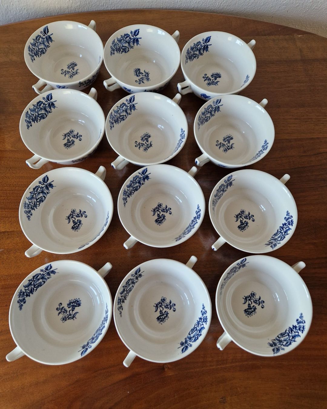 Set di piatti: 12 Suppentassen mit Unterteller /Peony  England – Nuovo (secondo la descrizione) da Bern venduto da Antikbatik 4