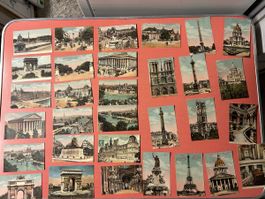 Alte Ansichtskarten Paris Sammlung mit Eiffelturm Paris