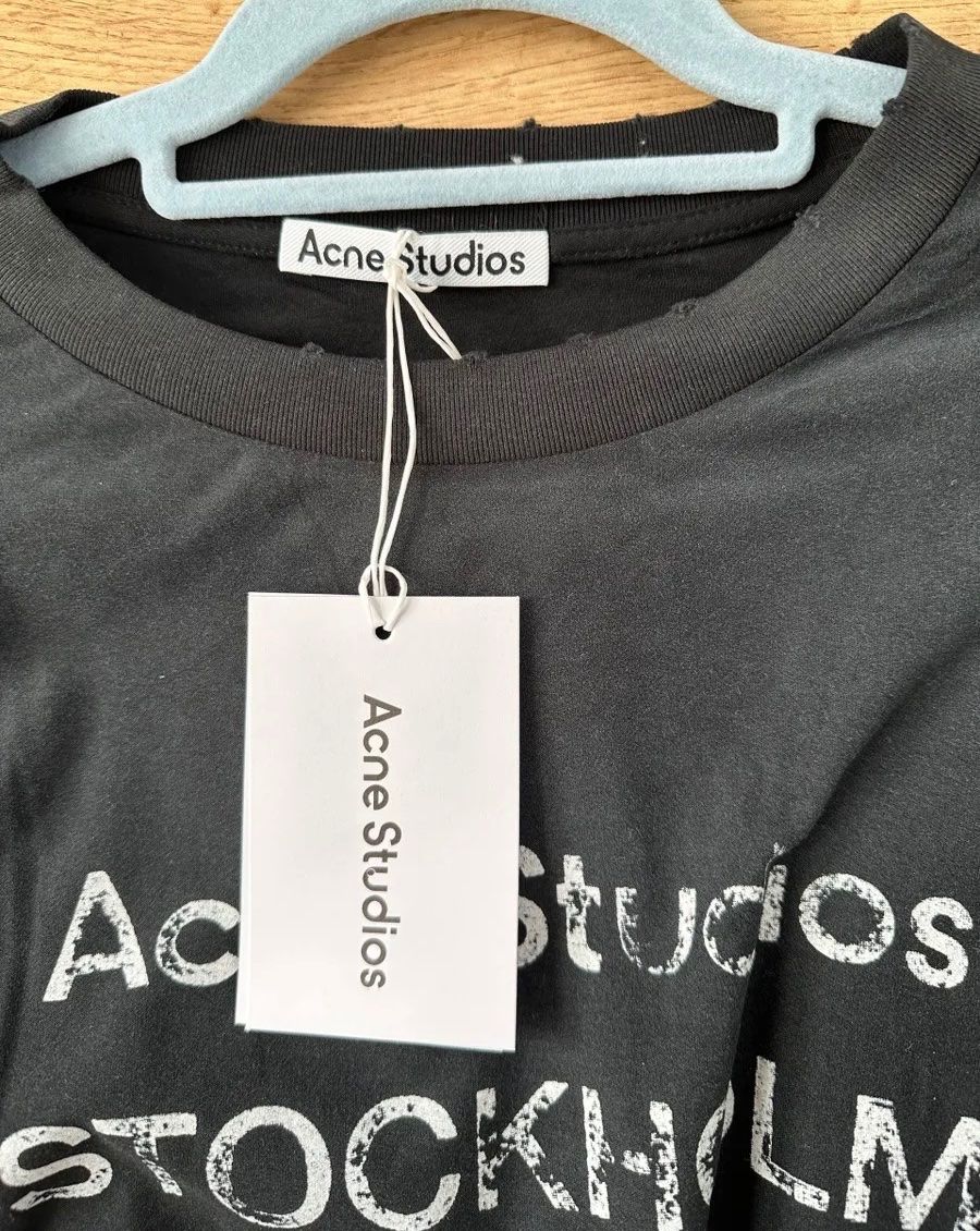 Acne Studios T-shirt: Acne Studios Longsleeve Gr. M, Farbe schwarz – Nuovo (secondo la descrizione) da Triesen venduto da atos87 1