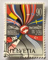 Nr.831 Schützt die Alpen GESTEMPELT 1992 