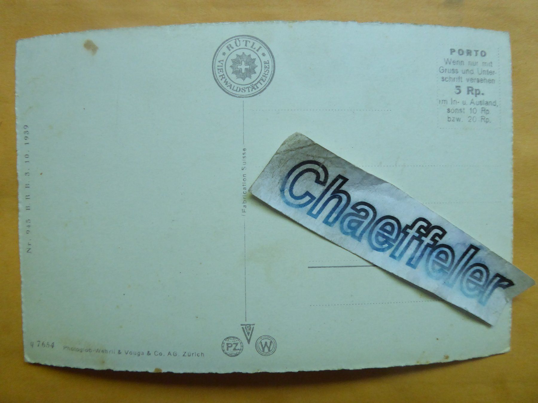 Cartoline postali: Rütliwiese und die Mythen – Usato da Zürich venduto da Chaeffeler 1