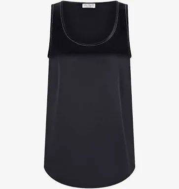 Brunello Cucinelli Top: Seidentop Brunello Cucinelli schwarz Gr. M – Usato da Riedikon venduto da Winter21.