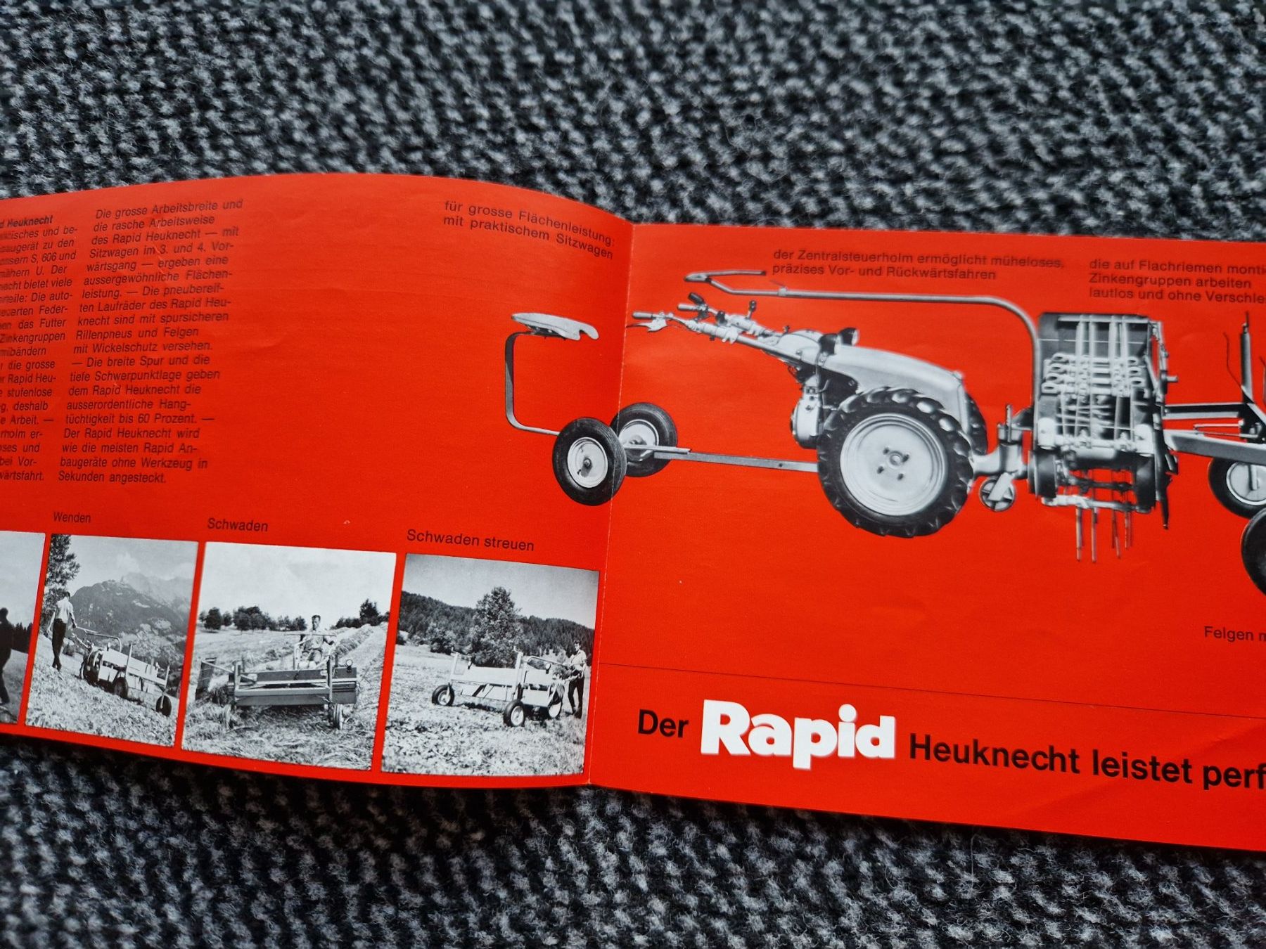 Rapid Trattori: Original Prospekt Rapid Heuknecht Einachser – Usato da Dürnten venduto da Bachtel84 1