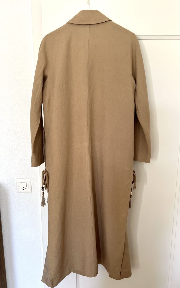 Max Mara Cappotti: Max Mara Leinen Trench – Usato da Sion venduto da b2c1cat 5
