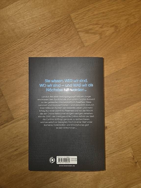Livres: NEU: Marc Elsberg - Zero – D'occasion à Zumikon par CiaVS