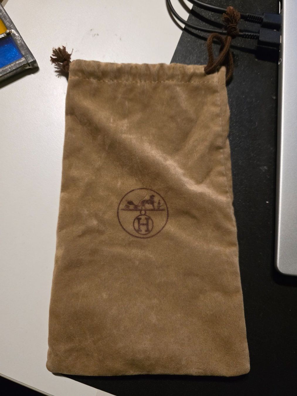 Hermès Autres vêtements & accessoires: Original Hermès Paris - Stoff Samt Beutel - Brillen Etui – D'occasion à Walterswil BE par Lonitti 3